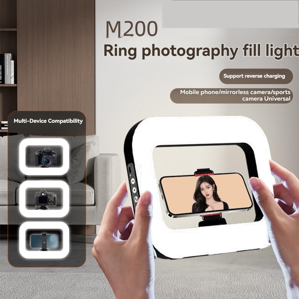 A LED Portatile Ricaricabile A Mano per la Luce di Riempimento, Ideale per la Trasmissione Live su Cellulare e la Fotografia da Tavolo.