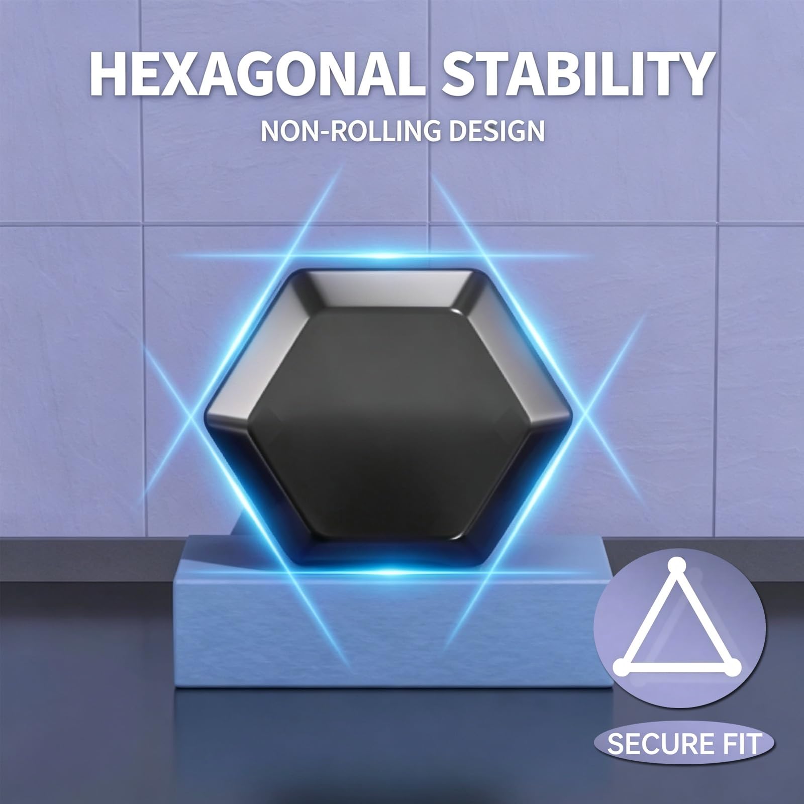 Juego De Mancuernas con Revestimiento Hexagonal, Pesas de Mano Todo en Uno
