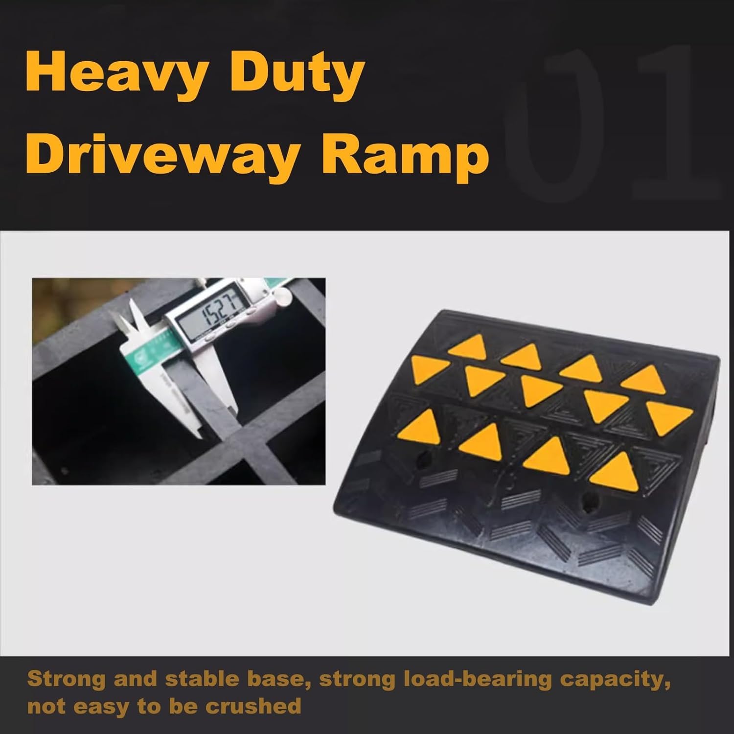 Rampy gumowe 6-calowa gumowa mata na krawężnik, na wózek inwalidzki, rower, motocykl, pas dla samochodów