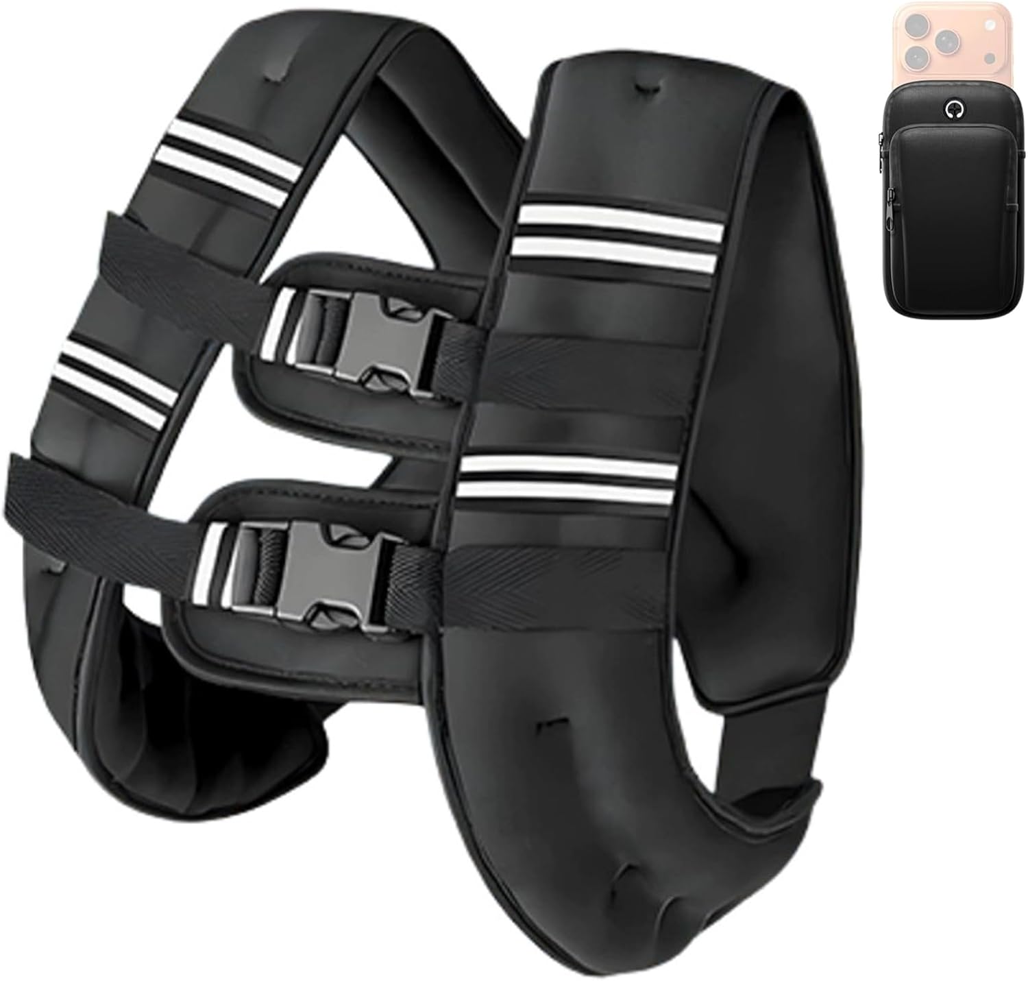 Adjustable Weighted Exercise Vest for Jogging Interval Workouts 3kg 5kg 8kg Picks Breathable Fabric for Enhanced Training Ergonomic Weighted Vest