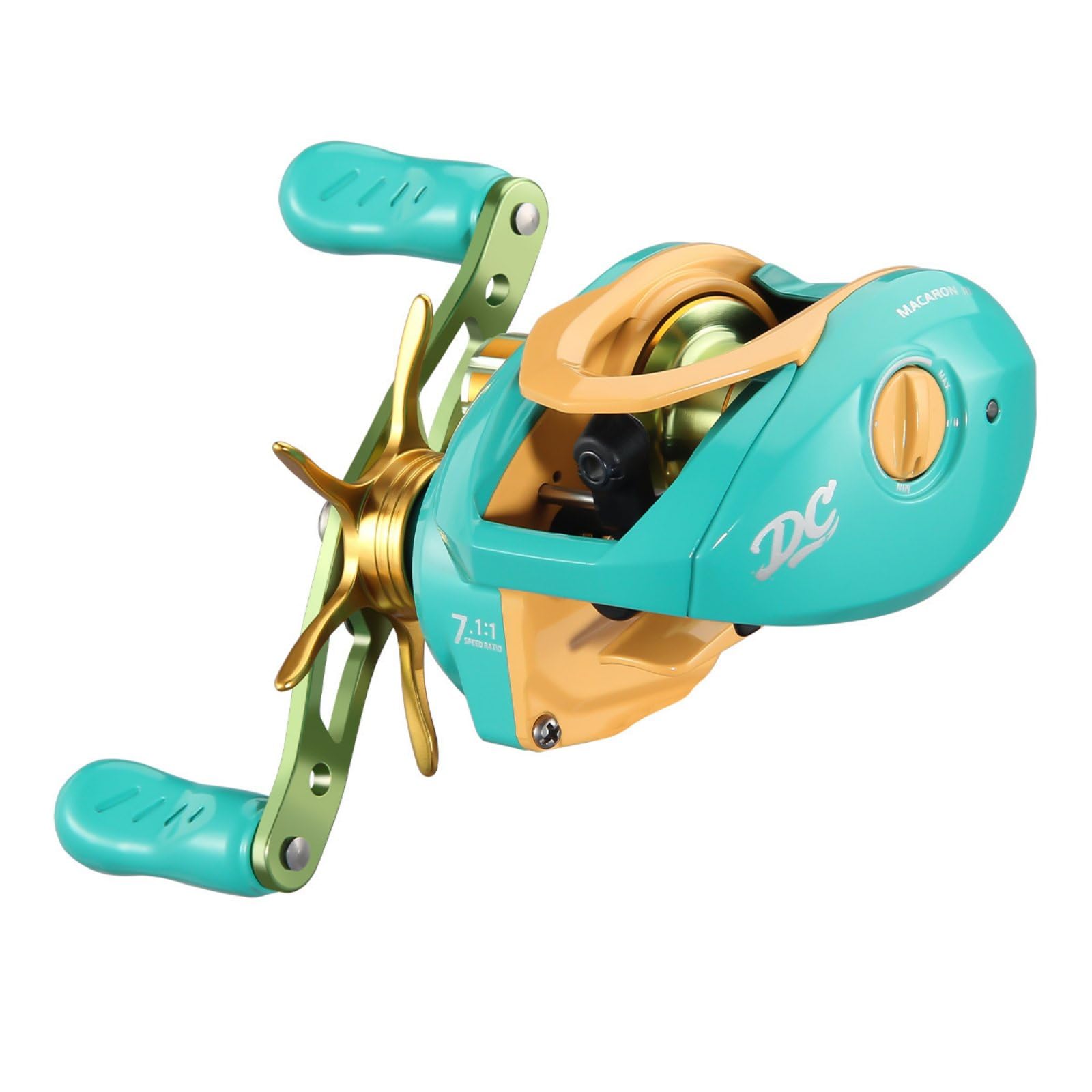 Carrete de Pesca con Control Inteligente y Bobina Estable Antinudos y Material Liviano Adaptado para Adultos Jóvenes Excursiones al Aire Libre