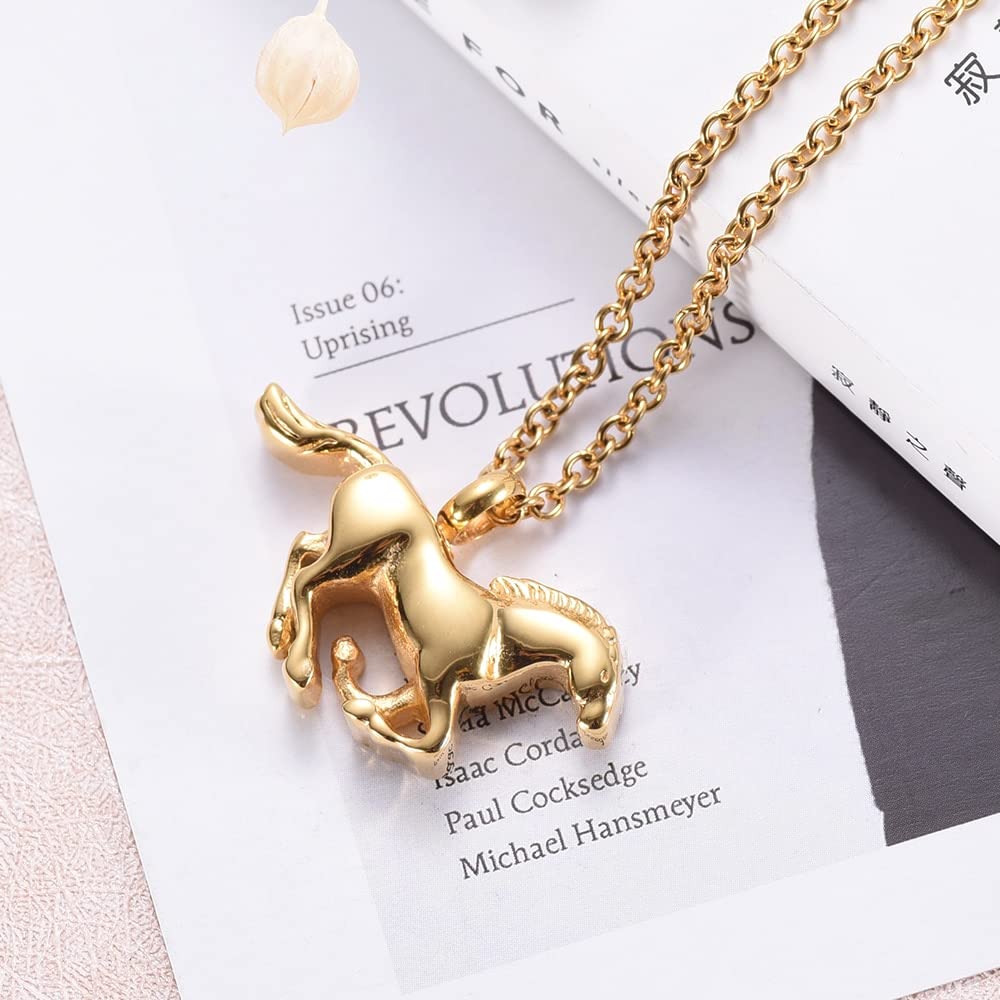 Constantlife Rose Flower Hummingbird Heart Urn Pendant Cremation