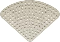 zeshengmuye Negyedkör Fürdőszobai Csúszásmentes Zuhanyszőnyeg 54x54cm Bézs 4