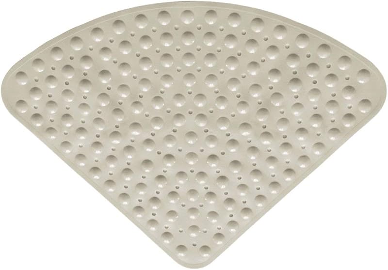 zeshengmuye Negyedkör Fürdőszobai Csúszásmentes Zuhanyszőnyeg 54x54cm Bézs