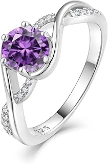 Infinity Promise Ring 925 Sterling Silver Cubic Zirconia Ring for Women Statement Rings Engagement