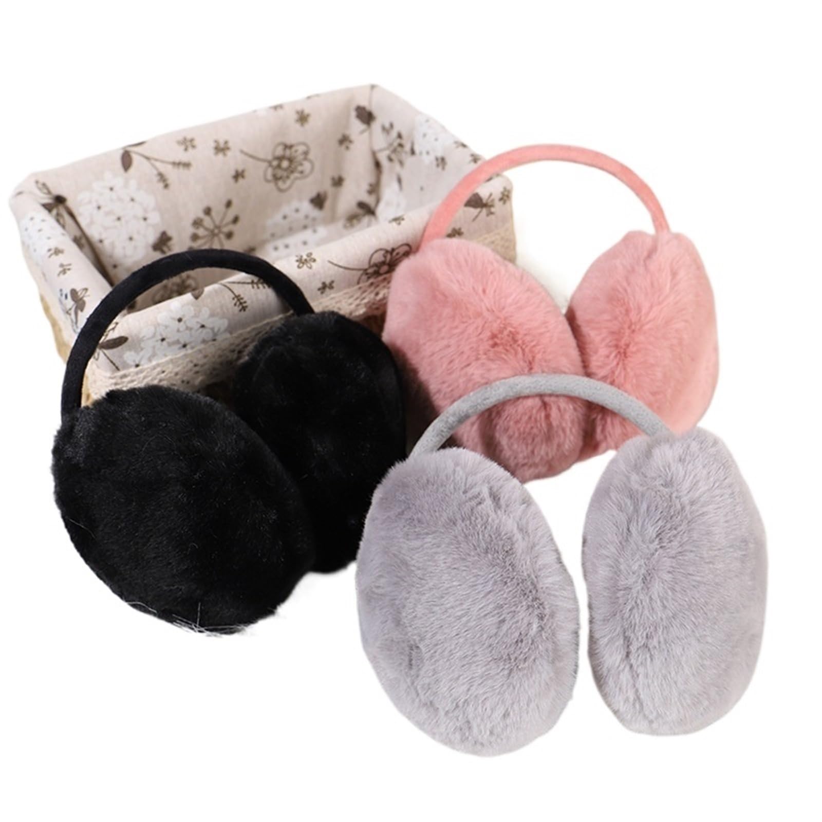 Winter Warm Ear Muffs Women Girls Fluffy Children Headphone Earmuffs Soft Solid Cute Warmer Earlap