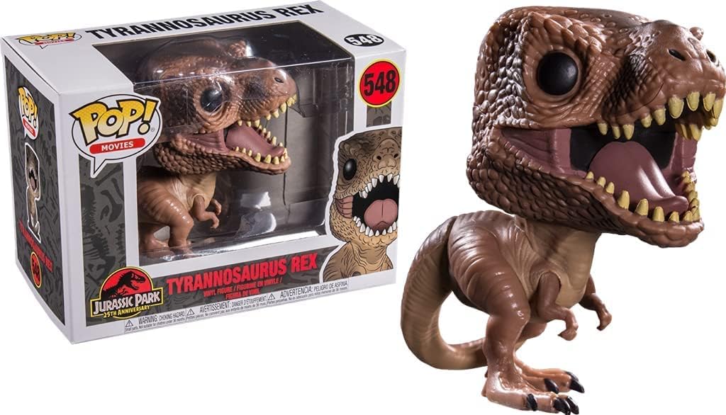 POP Jurassic Park - Tyrannosaurus Rex [T-Rex] Funko Vinyl Figure (Bundled with Compatible Box Protector Case) Multicolor 3.75 inches