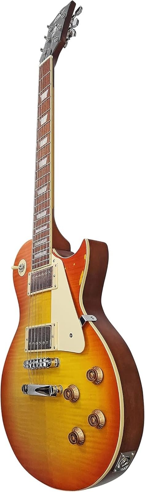 Gitara Elektryczna 6 Strunowa Gitara Elektryczna Z Podstrunnicą Forniru Basowego I Przetwornikami HSH