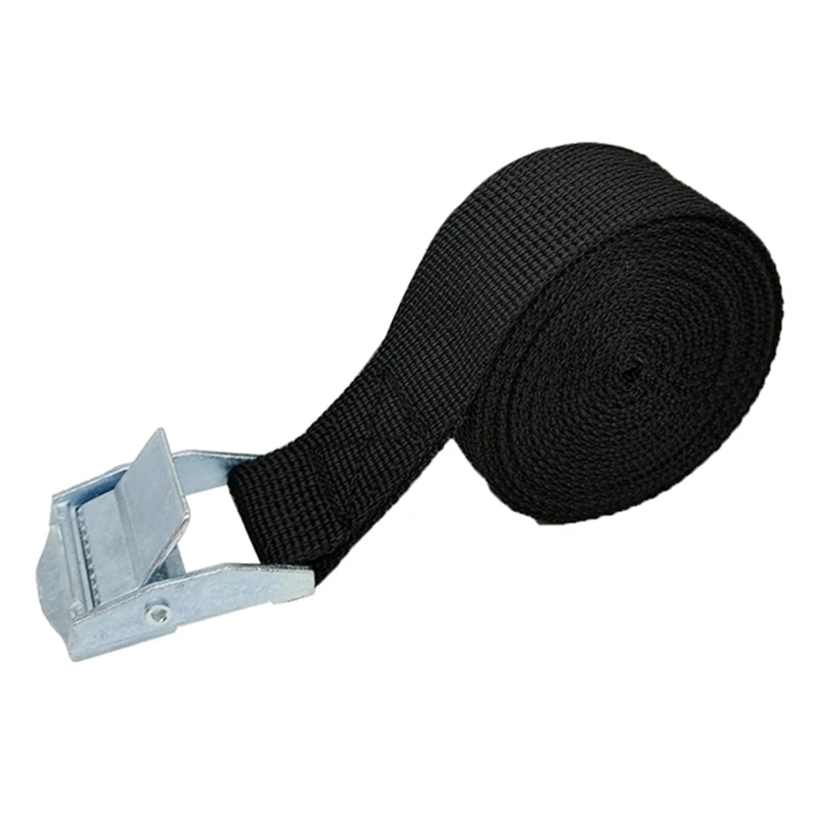 Tie Down Strap, 4M Cargo Straps with Buckle Tie-Down Belt for Motorcycle Car Bicycle Metal Tow Rope Strong Ratchet Fixing Belt for Lugga Bag(1x Black)