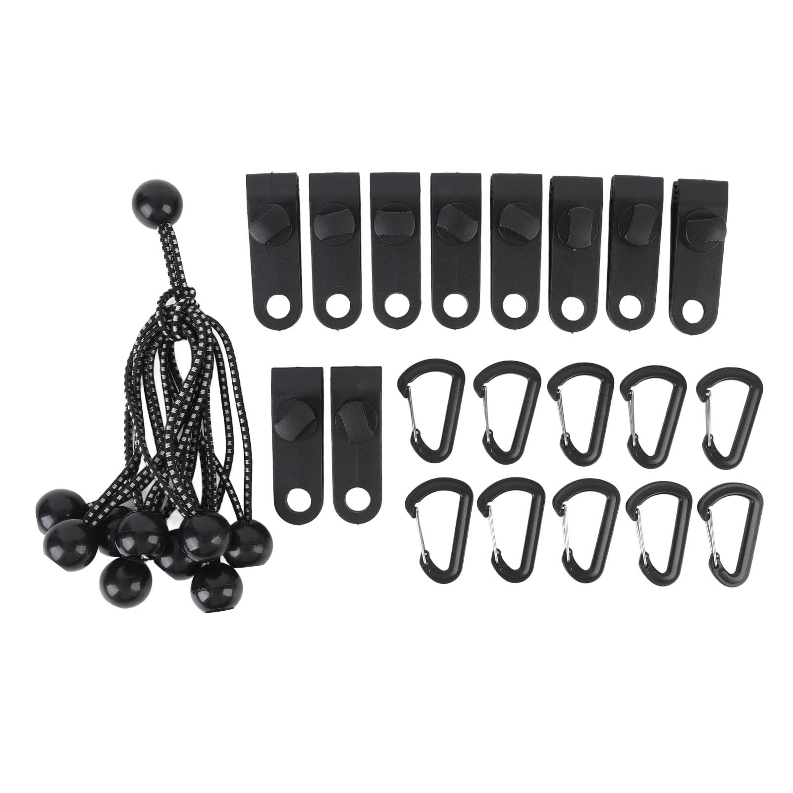 Windproof Tent Clips, 10 Pcs Canopy Clips with Elastic Rope and Plastic Buckle, High Strength Nylon Material,for Outdoor Tents, Canopies, Camping, Hiking, and Road Trips