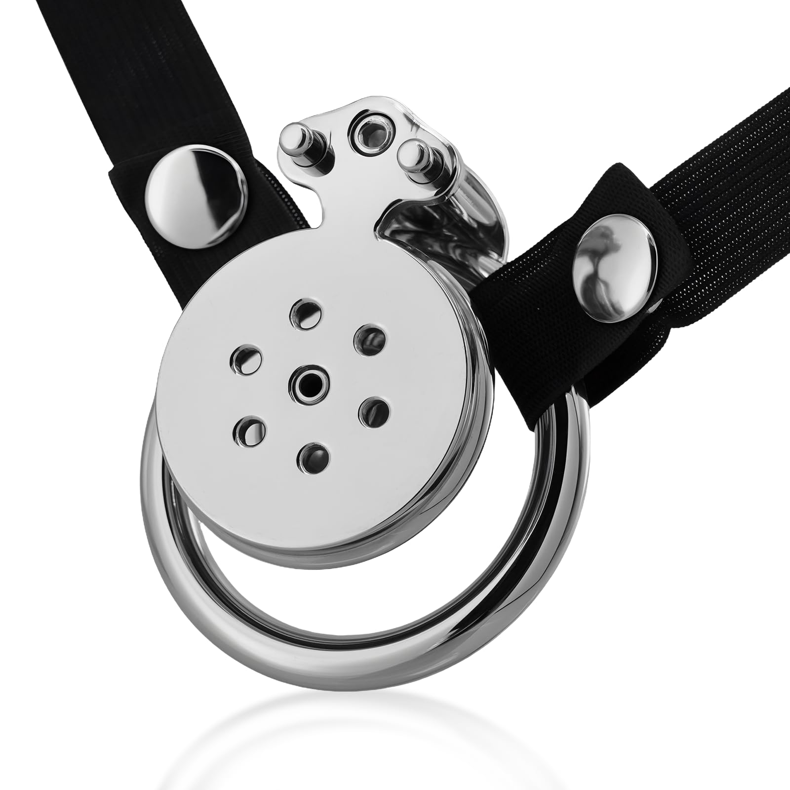 Flat Chastity Cage, 4IN1 Men Chastity Device Cock Cage BDSM Sex Toy, 2in (50mm/2in)