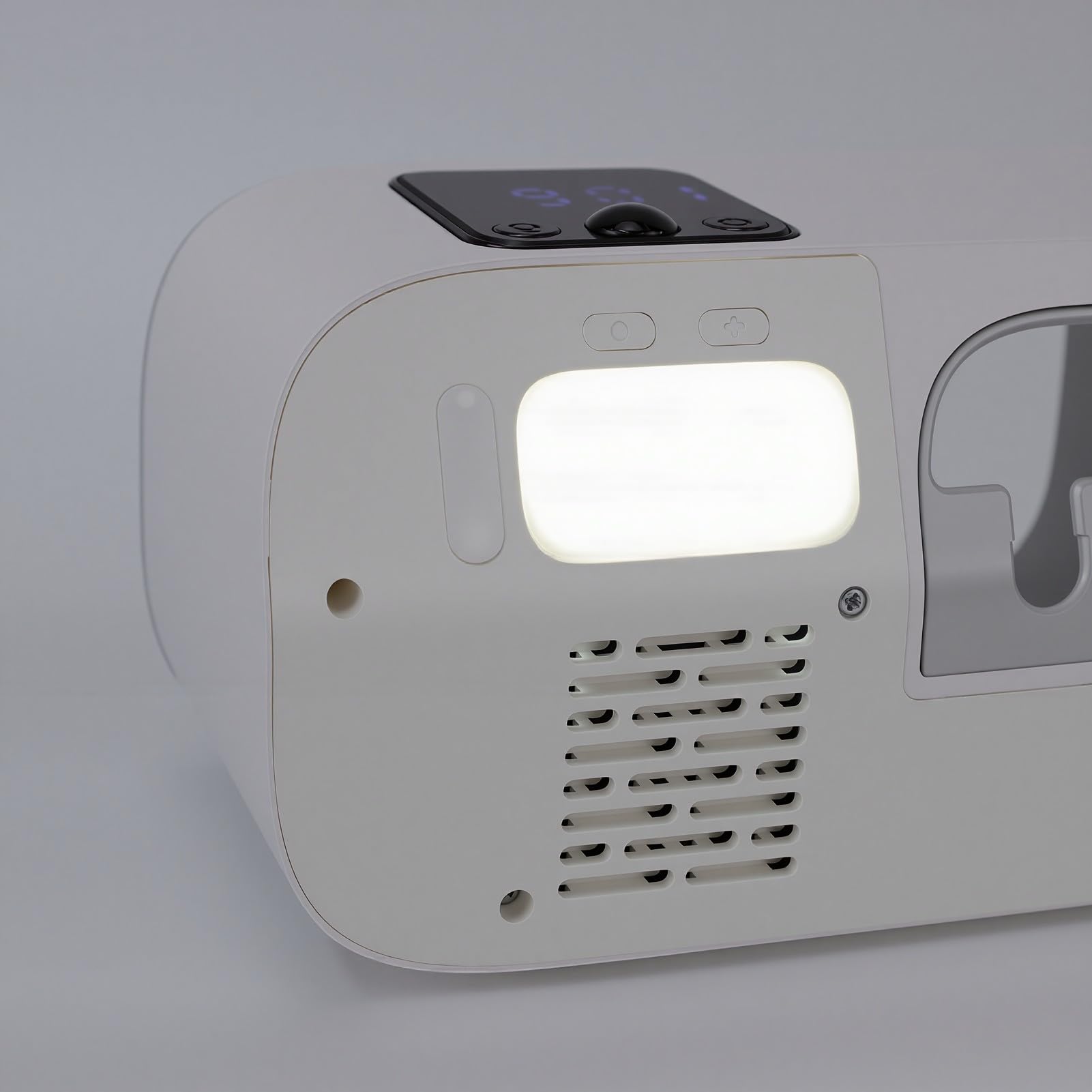 Jiawu Soporte para Cepillo de Dientes Eléctrico con Pantalla LED, Funciones Inteligentes para Cuarto de Ducha y Familias, Organizador de Limpiador de Cepillo de Dientes Recargable