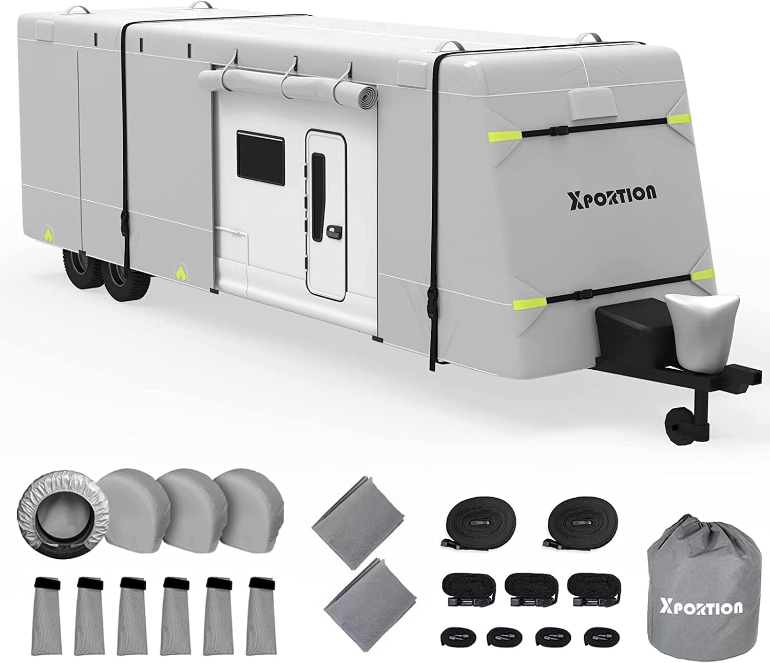 XPORTION Rv Cover,Travel Trailer Covers 2022feet,Waterproof and UV