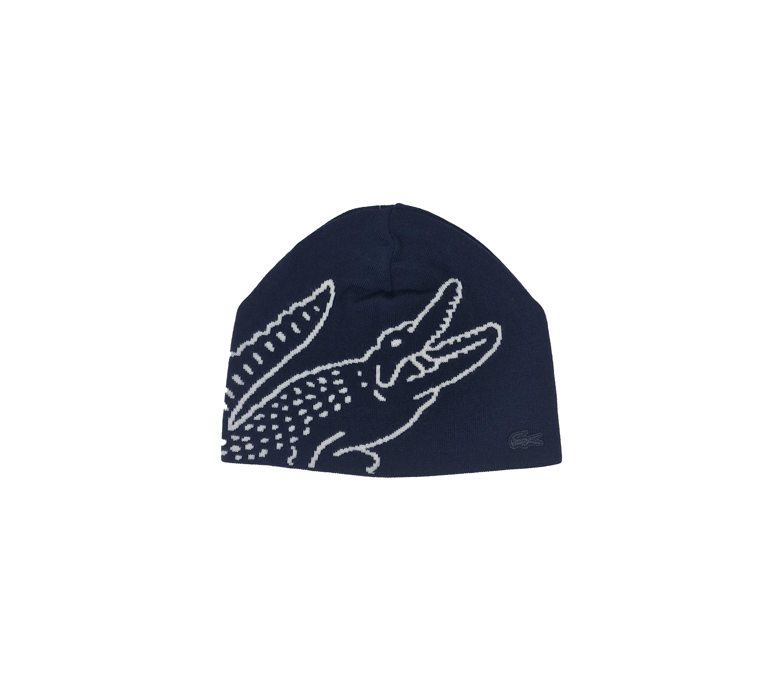 Lacoste RB3021 Beanie hat in Marine/Farine