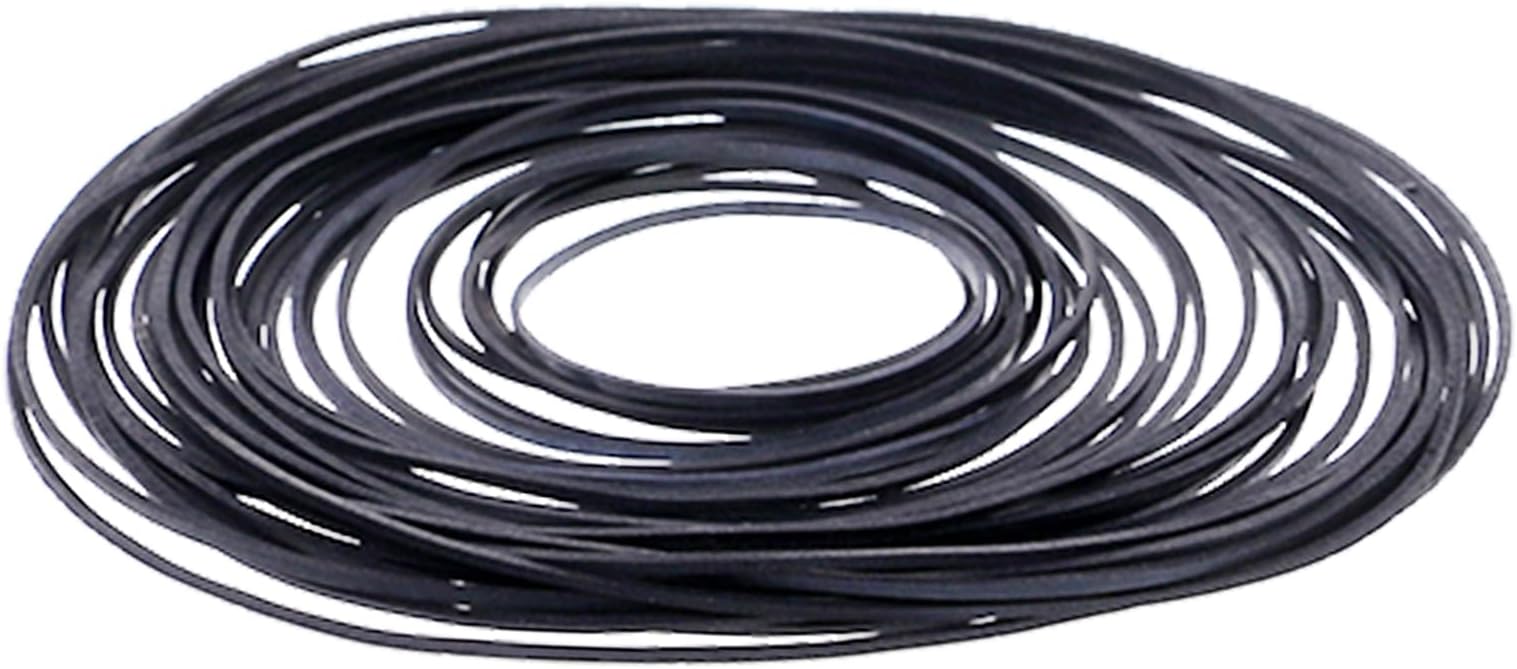 120/100/50/30Pcs Assorted Common Belt Set for Recorder Cassette Tape Machine Belts 1mm Square Drive Belts Recorder Belt
