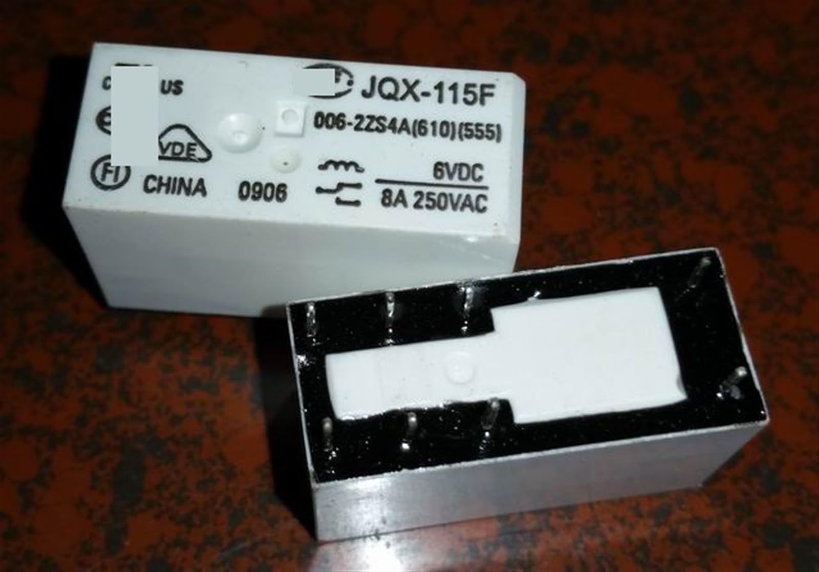Relé 9V JQX-115F para reparación de electrodomésticos y placas electrónicas 2