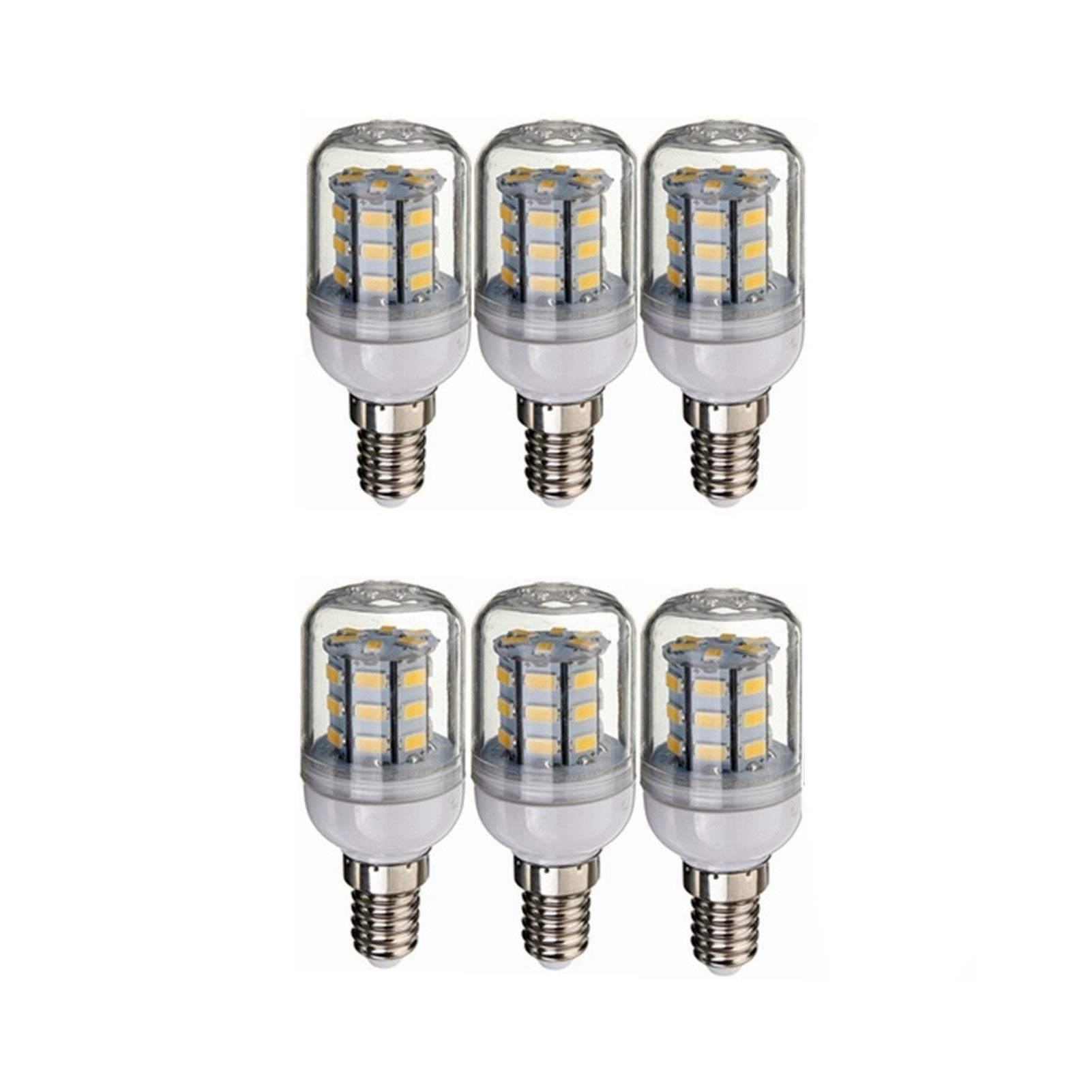 WELSUN Low Voltage E14 LED Bulb 12V 24V, DC 12V-80V 4W, 260-300lumen 360 Degree for RV Camper Marine,Solar Power Light and Off Grid, 6-Pack (Color : Cool white)