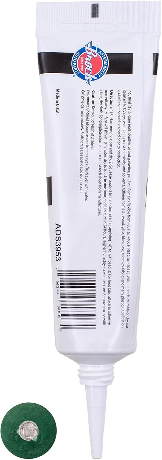 Brock Diesel Engine Heat Tabs with High Heat Adhesive - Guaranteed Accurate - Center Melts At 240-250F/115-121C - 100 Heat Tabs Per Tube