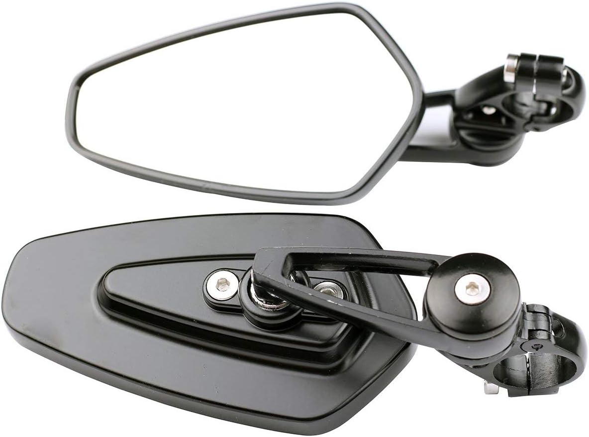 Black Arrow Bar End Mirrors Compatible for 1988 Yamaha Vmax 1200 VMX1200