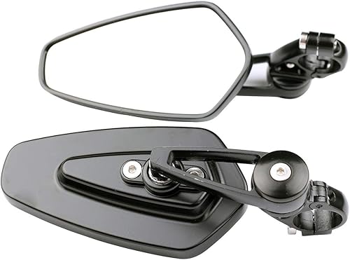 Espejos de barra de flecha negra compatibles con Yamaha Vmax 1700 VMX1700 2011