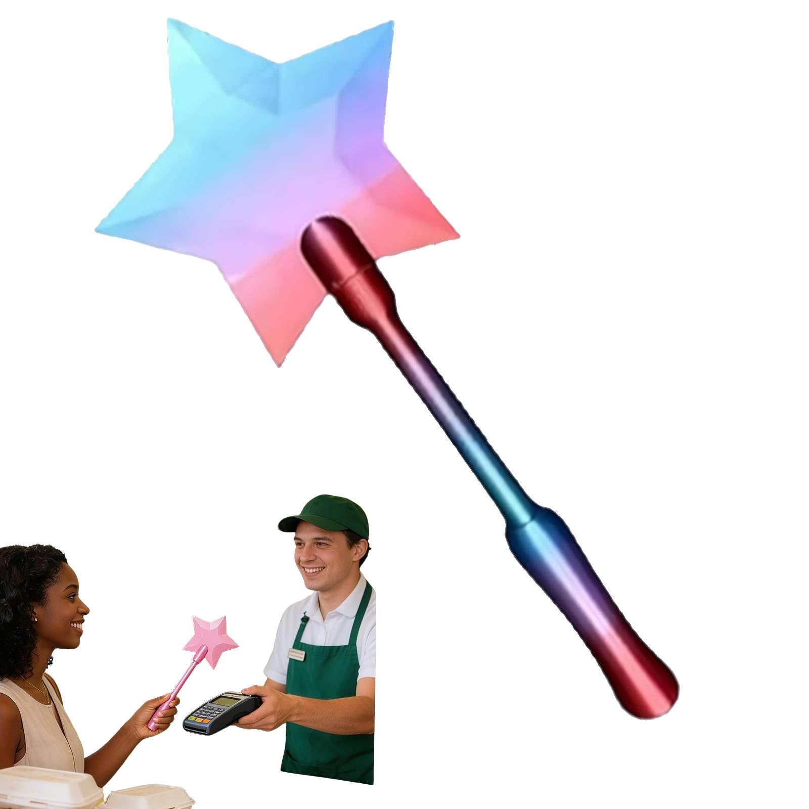 Credit Card Wand - Printed Pay Wand for Contactless Payment at Stores, Restaurants, and Transit – Ideal for Tech-Savvy Shoppers, Commuters, and Urban Professionals (ColorfulB)