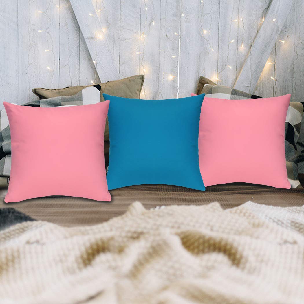 Coddsmz Confezione da 4 federe decorative in 100% cotone 40 x 40