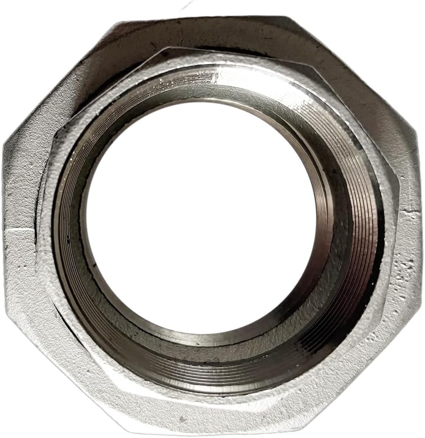 2" Union Pipe 304 Stainless Steel NPT Female Thread Union Joint Cast Pipe Fitting Pack of 1