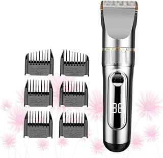 Rechargeable Hair Clippers for Men, Titanium Ceramic Electric Trimmer