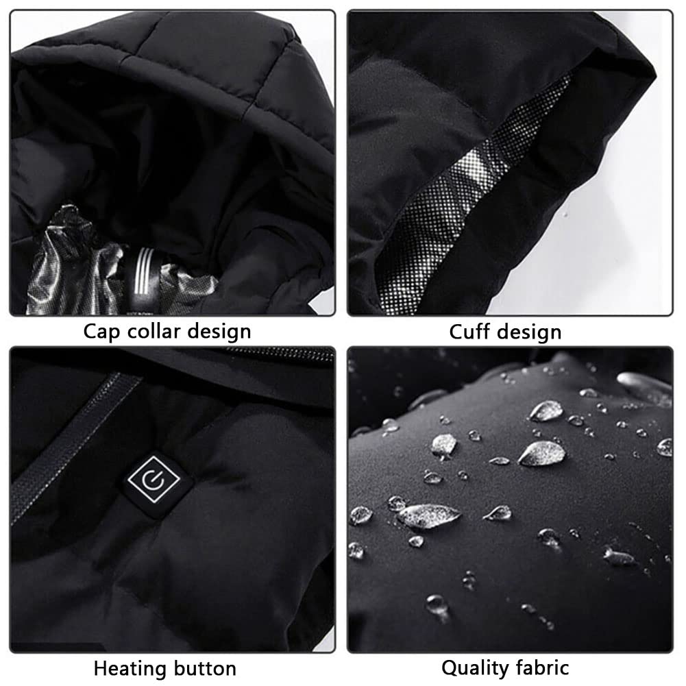 Chaleco Calentado USB con 9 Zonas de Calor,Chaleco Calefactado Eléctrico Lavable,Chalecos Termico Exteriores,3 Temperatura Ajustable,para Moto,ciclismo,senderismo