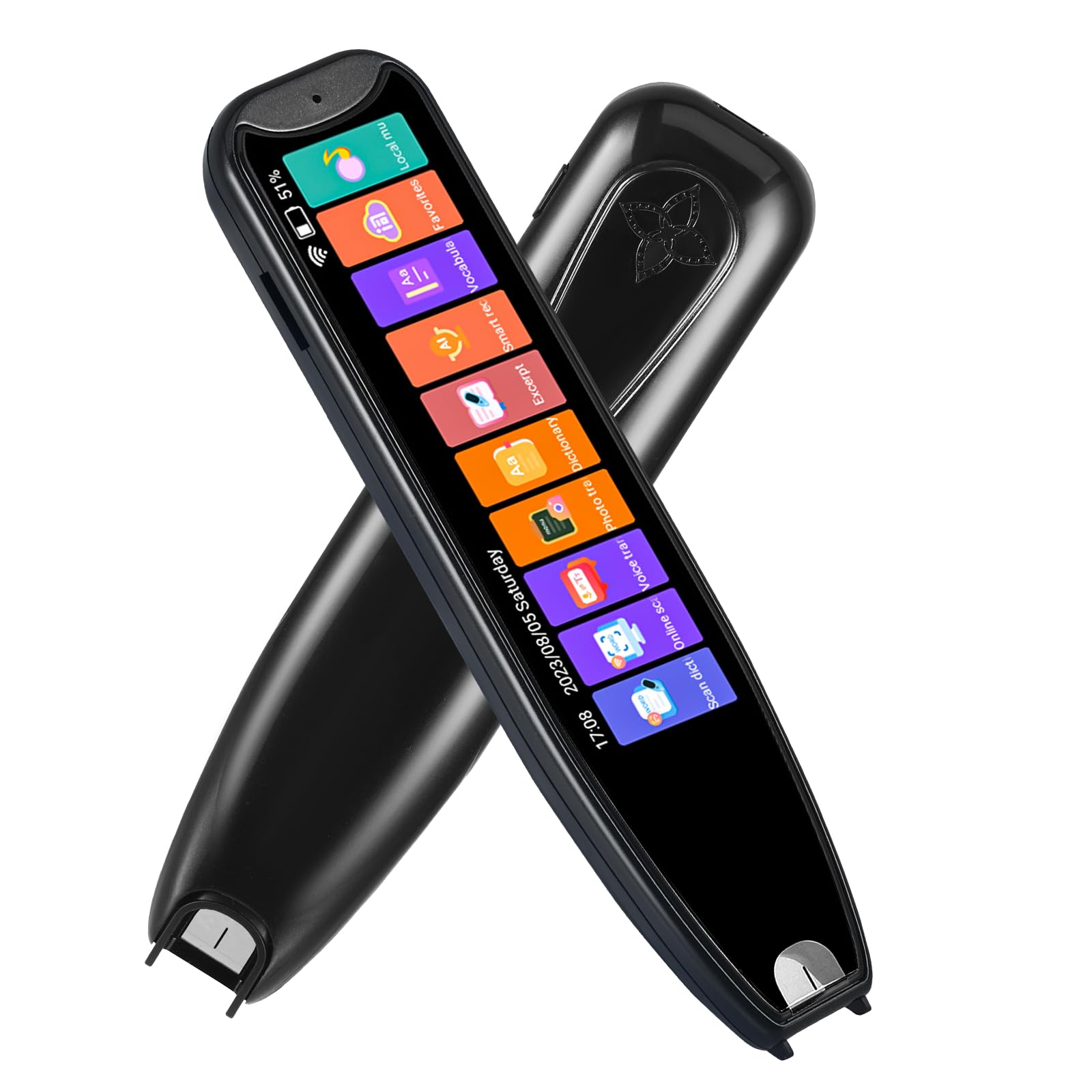 Übersetzungsstift Scanner 134 Sprachen bidirektionaler Translator WiFi Vorlesestift Offline Wörterbuch für Lernen Reisen Business Schwarz