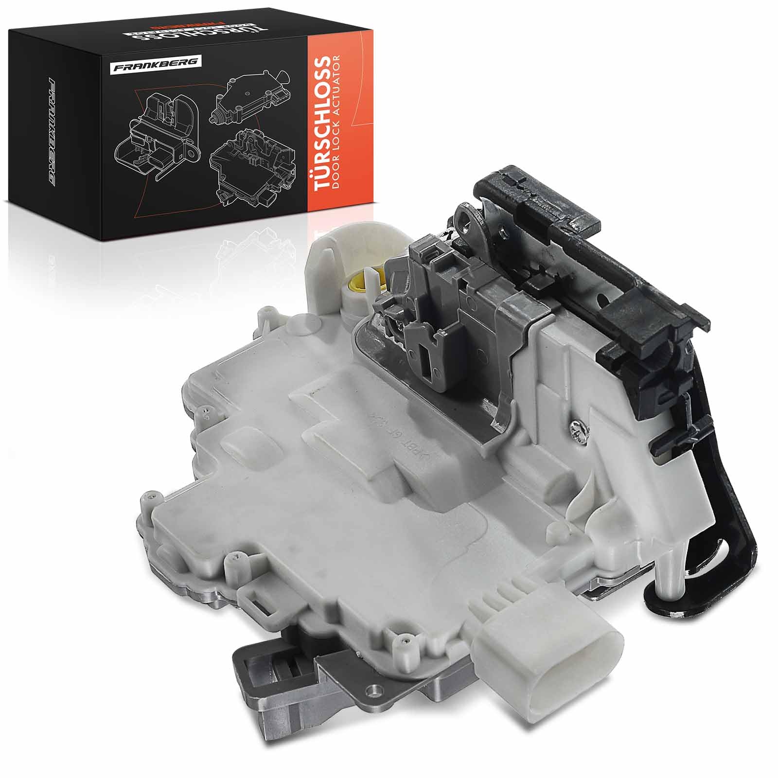 Frankberg 1x Cerradura de puerta Cierre centralizado Delantero Izquierda 9-Postes Compatible con Ibiza IV 2008-2018 P.a.s.s.a.t 2005-2012 T.i.g.u.a.n 2007-2018 Q7 2006-2015