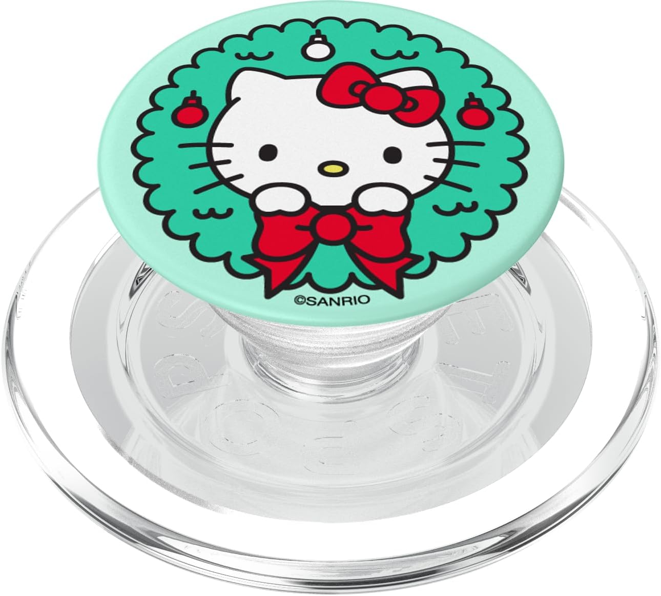 Hello Kitty Christmas Wreath PopSockets MagSafe PopGrip for iPhone