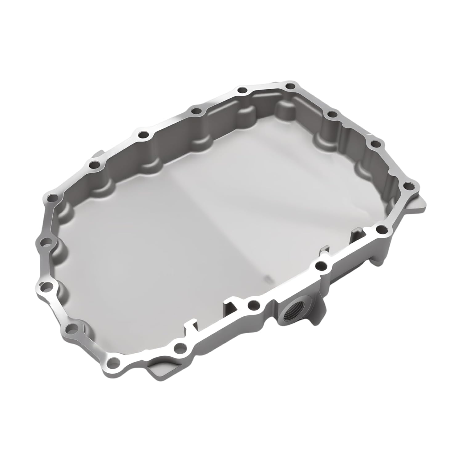 Transmission Oil Pan with Drain Plug, for Honda Civic 2014 2015 2016 2017 2018 2019 2020, 1.5L 1.8L 2.4L, CVT Transmission, #OE 21151-R3W-000 21151R3W000