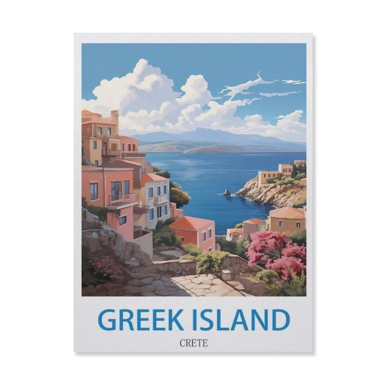 Metal Signs，Greek Island Crete(15x30cm）