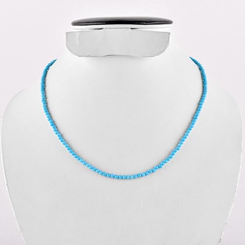 Miniatura 70 de Natural Grey Moonstone Gemstone Micro Round Beads Dainty Choker Necklace Jewelry for Women Healing Chakra Crystals June Birthstone Gift for Her