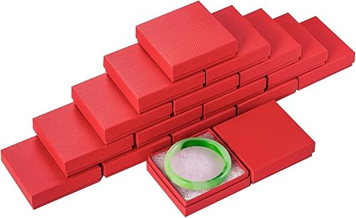 Miniatura 9 de Magicool Hanger Magicool - Paquete de 20 cajas de cartón para joyería, collares, pulseras, aretes, pequeño embalaje de regalo, cajas de regalo de