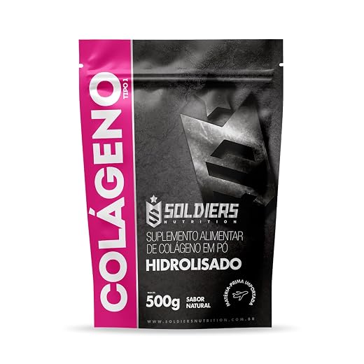 Colágeno Hidrolisado 500g - 100% Puro Importado - Soldiers Nutrition