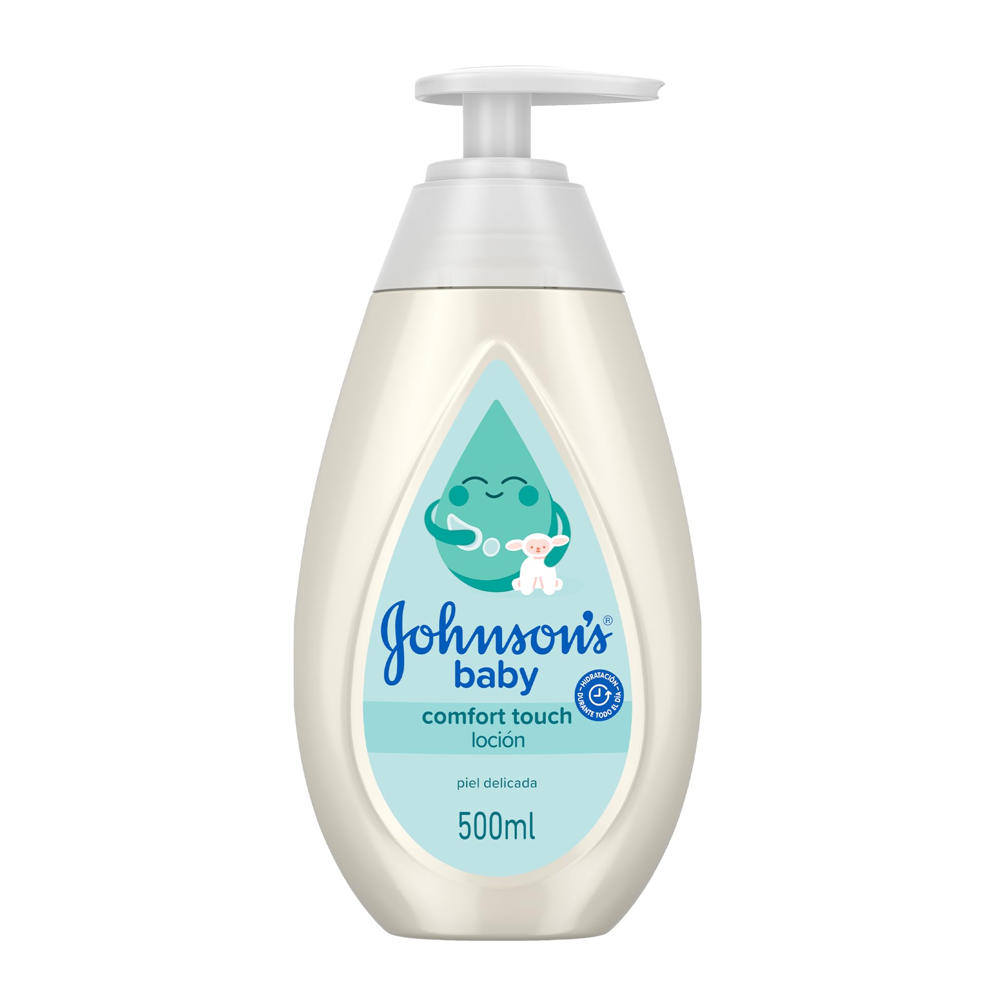 Johnson's Baby Comfort Touch Crema Liquida 500 ml, Crema idratante per neonati con fragranza al Cocco, Baby lotion per pelle delicata