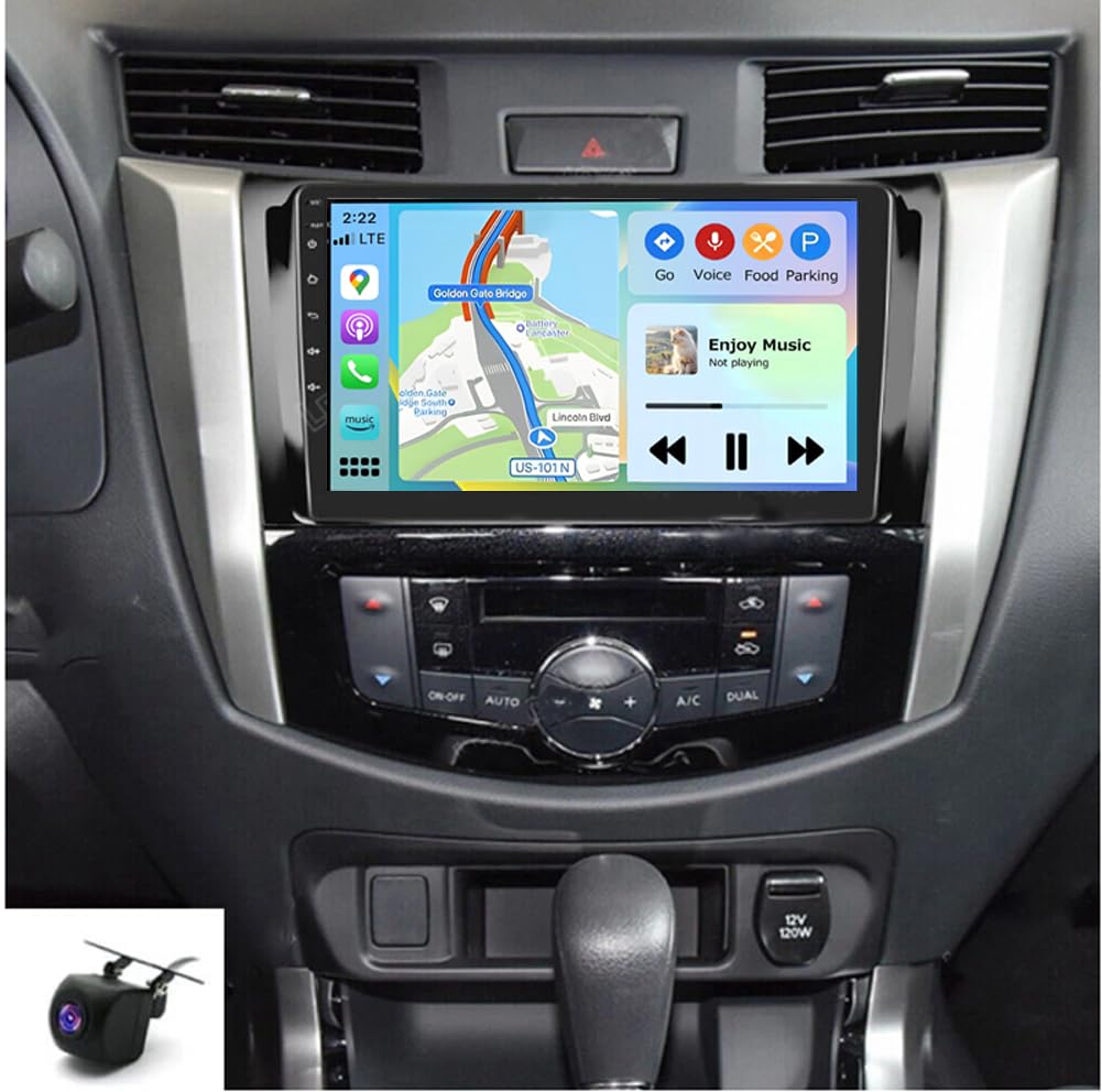 Car Stereo Fit for Nissan NAVARA NP300 2016 2017 2018 [2+32G] with Carplay | Android Auto Android 13 9 inch Touch Screen Car Radio FM WiFi GPS Navigation SWC Bluetooth AHD Camera Mic