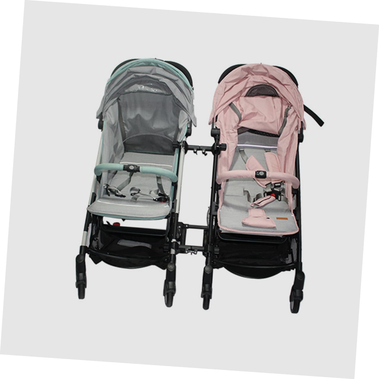 Hemobllo Conector Ajustable para Cochecito Gemelar Desmontable Compatible con Doble Carrito de Niña Accesorio Portátil para Sillas de Paseo Idénticas Práctico para Parques y Cuidadores