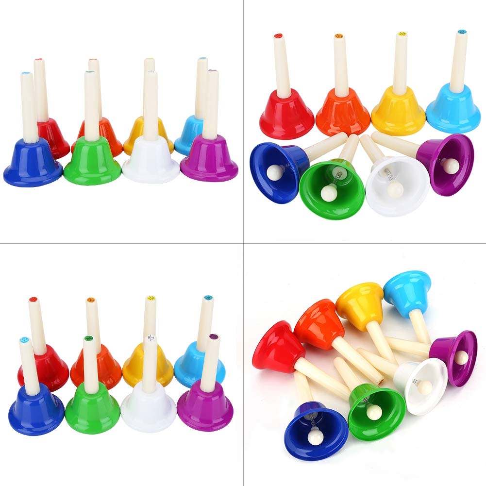 Set di 8 campane diatoniche in metallo, per decorazione di nozze, orchestra per bambini, educazione musicale, musica per feste