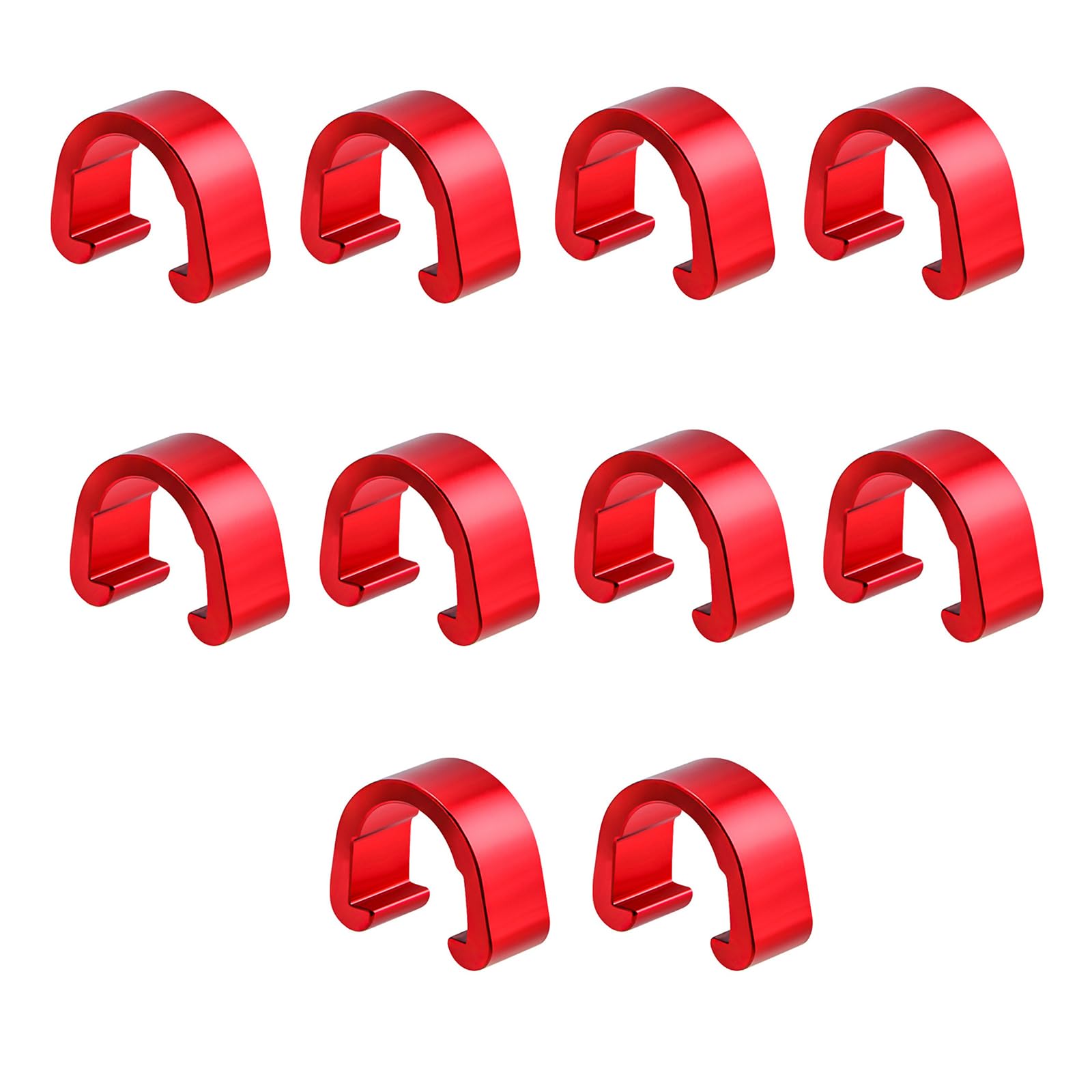 oringnat 10 Pcs Aluminum Alloy Bike Cable C-Clips Mountain Bike Bicycles Brake Cable Clips Fixed Clamps Frame Buckle