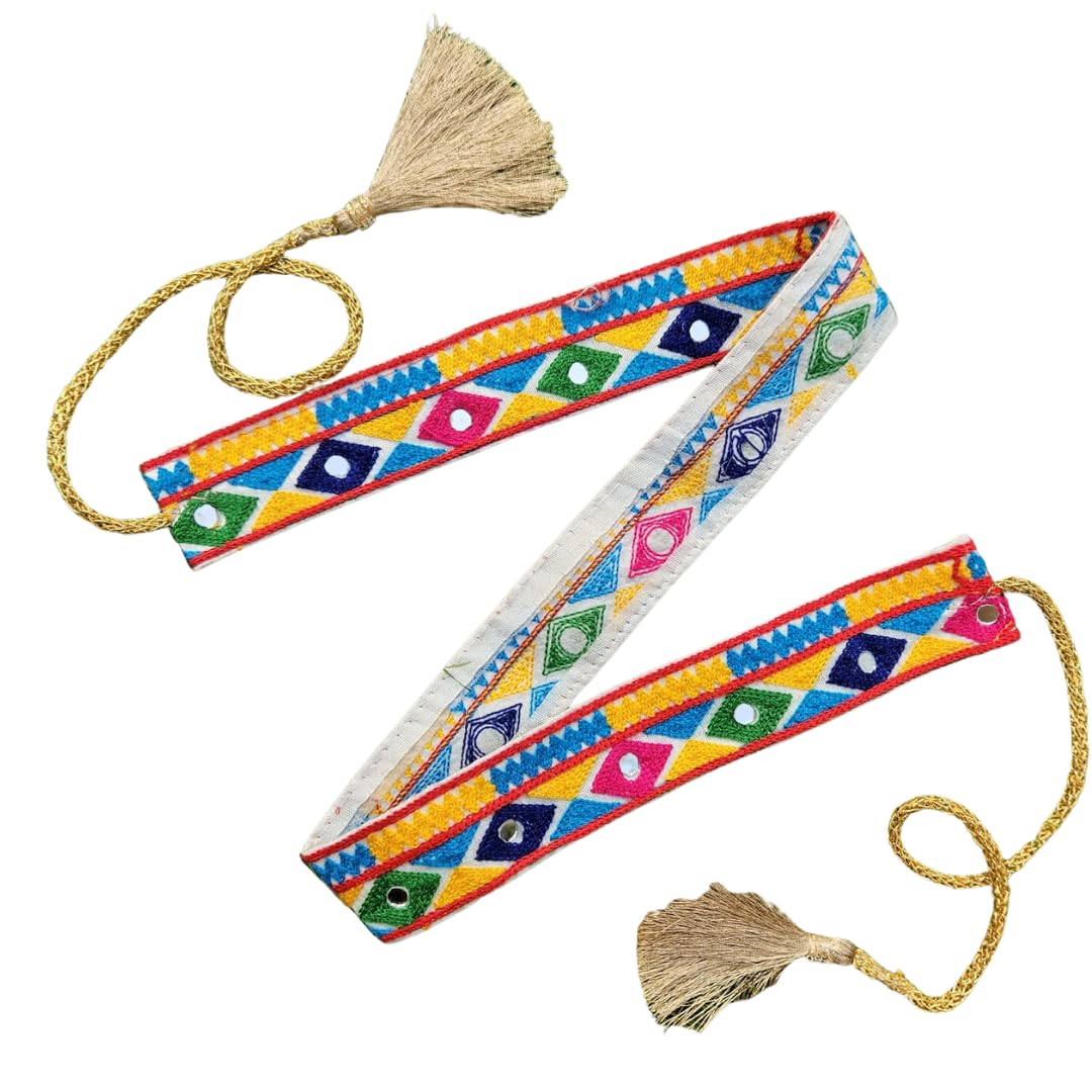 Fabric-Based Adjustable Navratri Garba Belt for Chaniya Cholis, Lehengas, Garba Outfit | Navratri Special-image-42