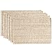 Sweet Home Collection Trends Two Tone 100% Cotton Woven Placemat (4 Pack), 13" x 19", Eggshell