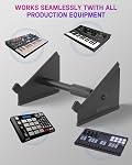 STRICH Desktop Stand, Adjustable 6.6-10.6"(16.8-26.9cm) Heavy-Duty Iron Stand for Sampler, Synth, MIDI Controller, Drum Machine | Non-Slip for Home Studio, Live Performance SDS-10