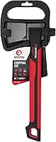 Vista 8 de INTERTOOL Hacha ligera para división de leña de campamento y leña - Hacha pequeña de 14" para cortar madera con mango antideslizante y absorbente