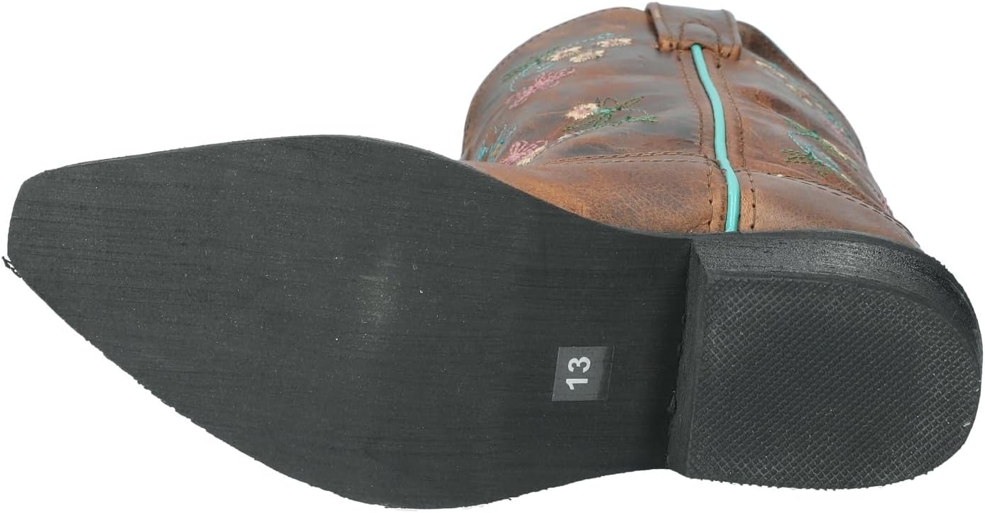 Smoky Mountain Girls Florence Brown Leather Cowboy Boots