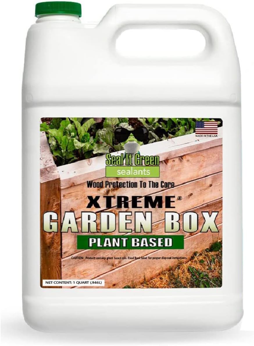 Garden Box Sealer FDA Food Contact Safe PlantBased Wood Sealant for