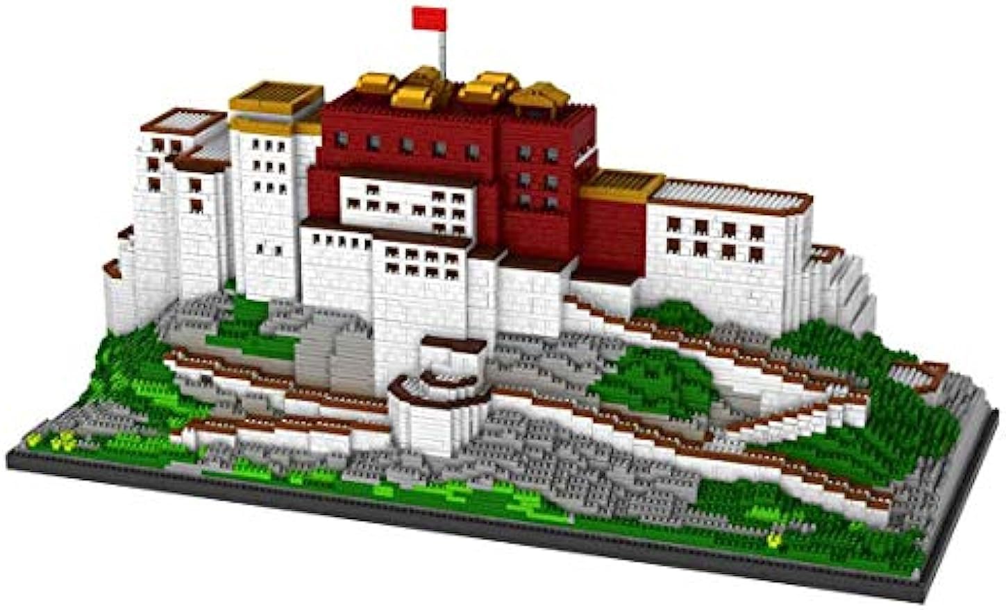 Bausteine Haus Bausatz, 10000+ Teile Architektur Potala-Palast Modellbausatz, Berühmte Gebäude Modular Custom Bausteine Groß MOC Klemmbausteine Bauset Nicht Kompatibel mit Lego Architecture