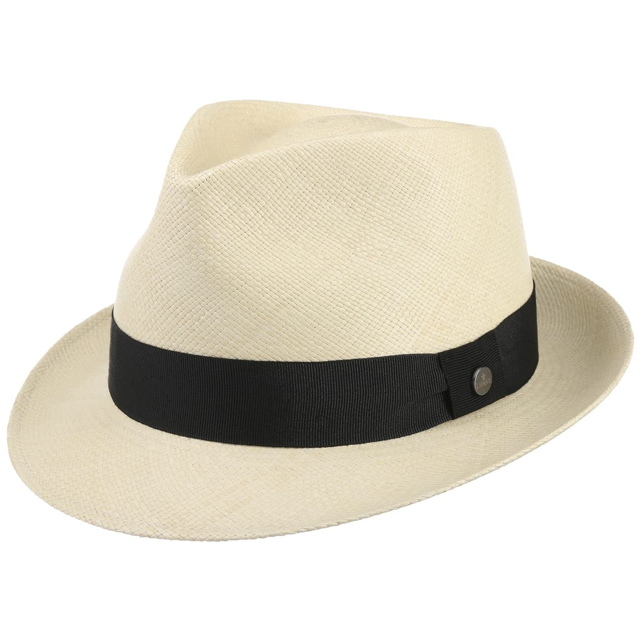 Lierys Sombrero Panamá The Trilby Mujer/Hombre - Made in Ecuador de Paja Verano con Ribete Primavera/Verano